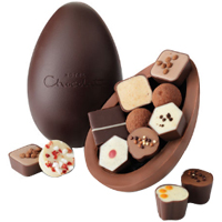 Velvety Easter Egg with Thick Chocolate Shell
