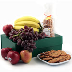 <b>This fruit basket contains:</b><br>Fresh apples...