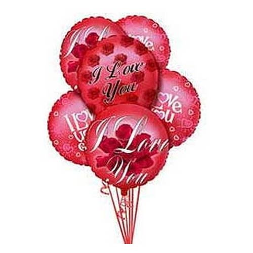 Send messages with cards along Radiant Balloon Bouquet on Valentine