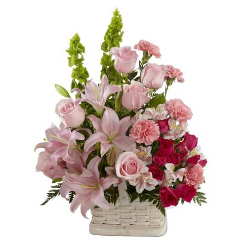 Lilies, Roses, Spray Roses, Carnations, Orchids, A...