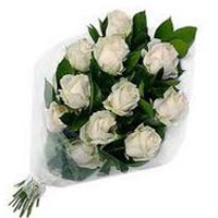 Add a touch of magic to any celebration with this joyful bouquet of 12 white ros...