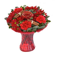 Cherished Rich Combination Bouquet of Mixed Flowers