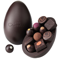 Captivating Dark Chocolate Easter Egg