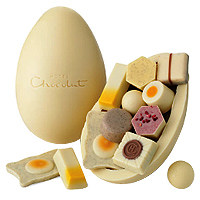 Angelic Easter Egg with White Chocolate Shell