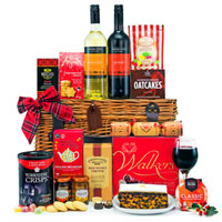 Gentle Gourmet Selection Gift Treat Basket with Wine