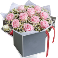 Distinctive Assemble ofPink Color Roses