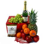 An affordable gift containing Champagne, Nuts and ......  to Cardigan