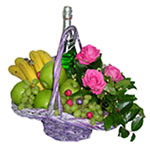 Fruits and Champagne Basket