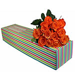 Attractive 12 Pastel Roses in Box