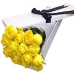 Classy 12 Yellow Rose Box