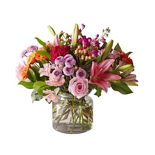 Show your intense love by sending your beloved this Vibrant Mixed Floral Bouquet...