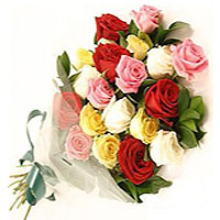 Magical Bouquet of Multicolored 24 Roses