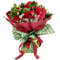 Eye-Catching Red Flowers Arrangement