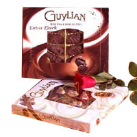 Delightful Gift of Extra Dark Guylian Chocolate