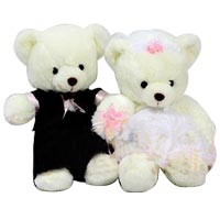 Charming Bridal Special Teddy Bear Couple Toy