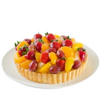 Luscious Large Fruit Tart Cake