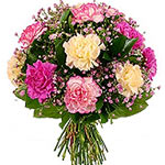 Mixed Carnations in Bouquet