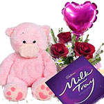 Nicely decorated love struck combo gifts : 12 inc...