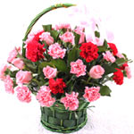  20 pink carnations, 10 red carnations,10 pink ros......  to jingjiang