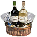 Charming Christmas Wine Basket