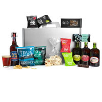 Sweet Comfort Gift Hamper of Festive Goodies N Wine<br>