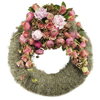 Rustic funeral wreath