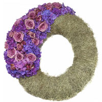 Yin and yang funeral wreath