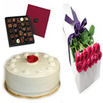 Scrumptious Triple combo with Vanilla Cake and more