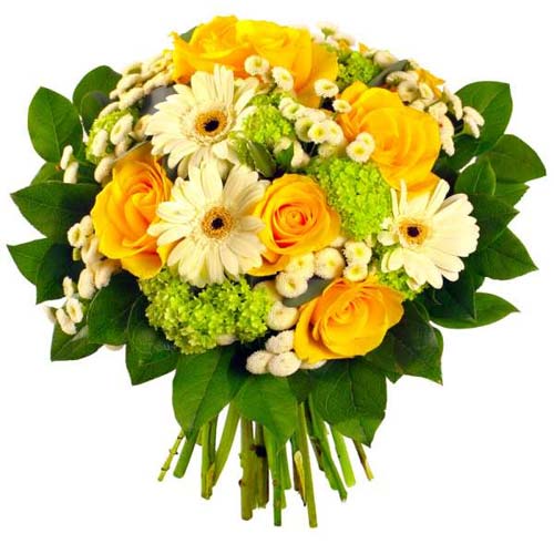 Artful Bouquet of Mixed Seasonal Flowers