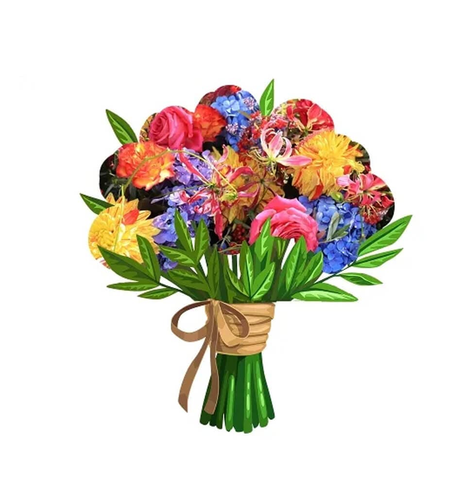 Colourful Blooming Arrangement