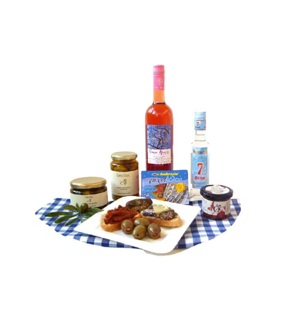 Our Handmade Greek Gift Basket is packed with authentic Greek delicacies. Perfec...