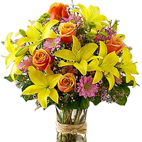 Vibrant Flame of Love Floral Arrangement