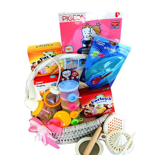 Captivating Baby Food N Essential Gift Hamper