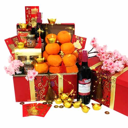 Bountiful Wealth Fruits N Gourmet Gift Hamper