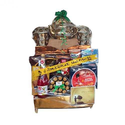 Abundant Gourmet Gift Hamper with Tea Set