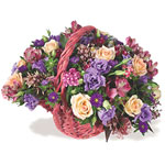 Basket of Mixed Flowers