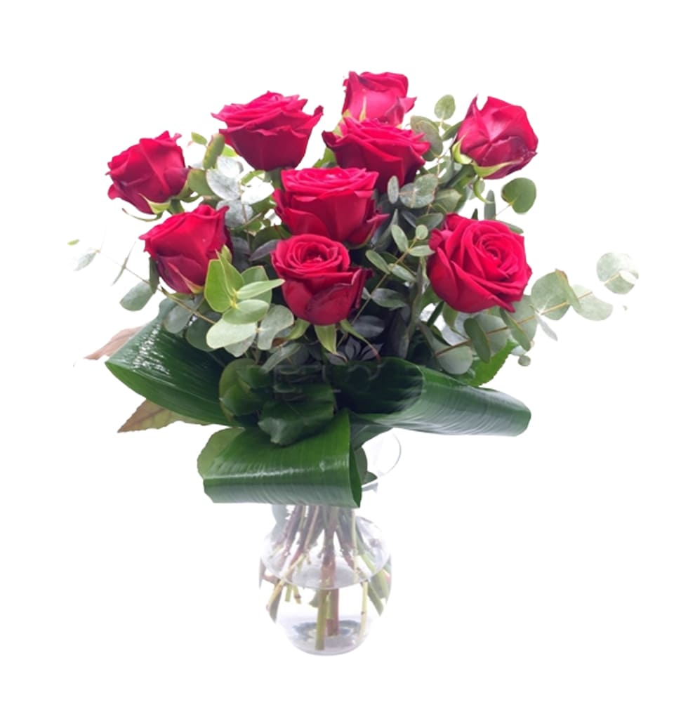 A beautiful bouquet of red roses, ideal not only a...