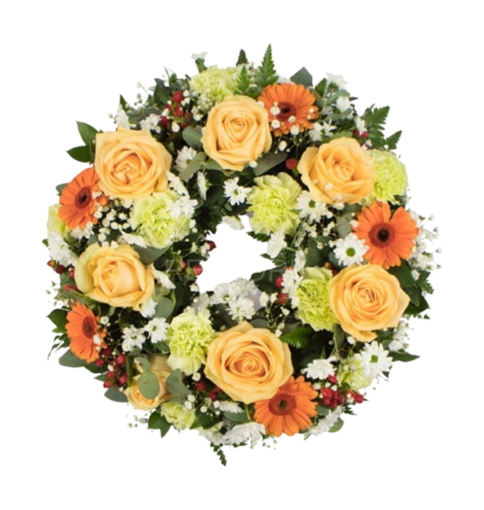 A crown of bright yellow and orange flowers repres......  to Verona_italy.asp