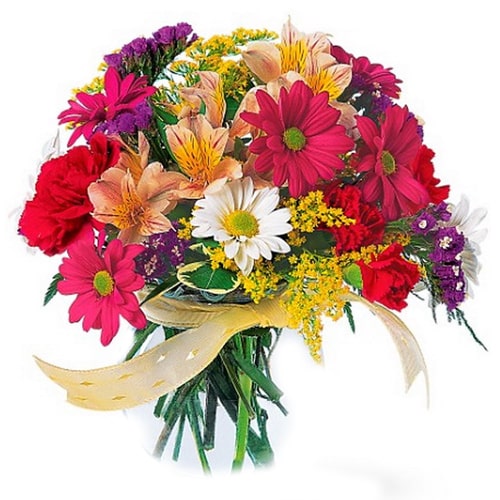 Captivating Pure Desire Seasonal Mixed Flowers Bouquet
