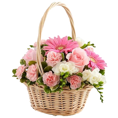 Just click and send this Captivating Arrangement of Flowers conveying the warmth...