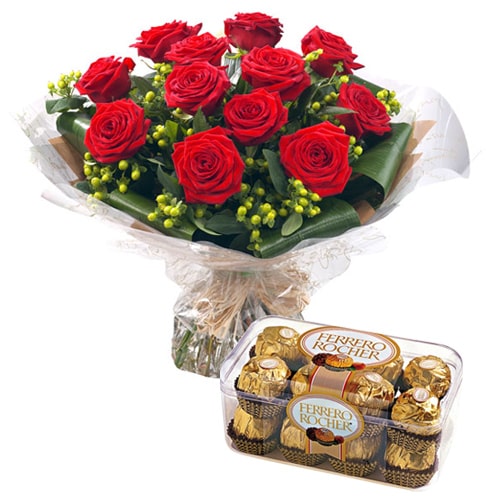 Be happy by sending this Pristine Love Delight Flowers and Chocolate Gift to you...