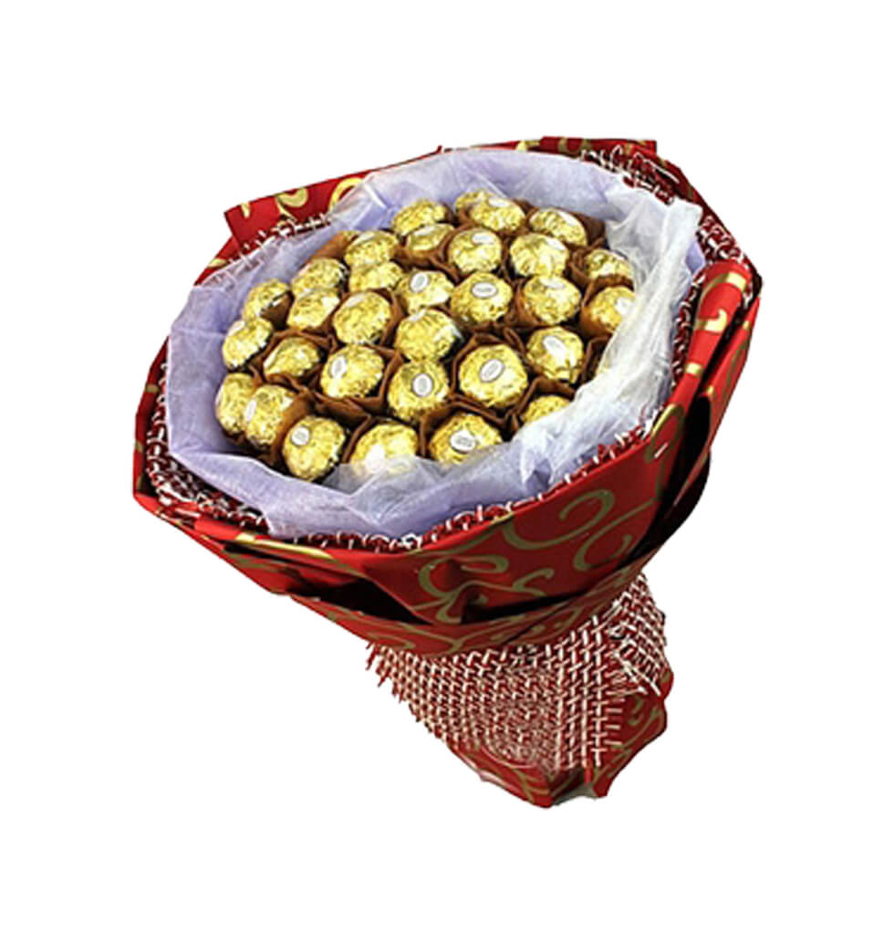 A Ferrero Rocher Bloom Bouquet