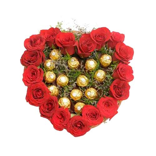 Roses with Ferrero Rocher