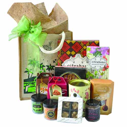 Festive Essential Gift Basket of Goodies