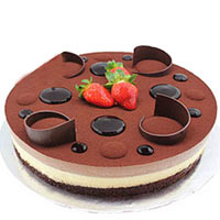 Signature Round Chocolate Ricotta Cheese Cake