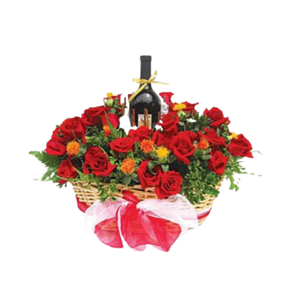 The Wine and Rose Basket