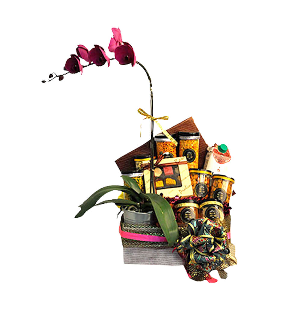 Orchid Carrying a Food Hamper