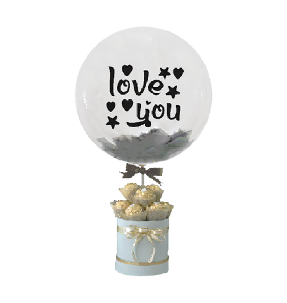 A Chocolate Box with Balloon