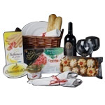 Glamorous Gift Basket with Santa Blessings