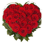  Heart Shape d Red Roses 